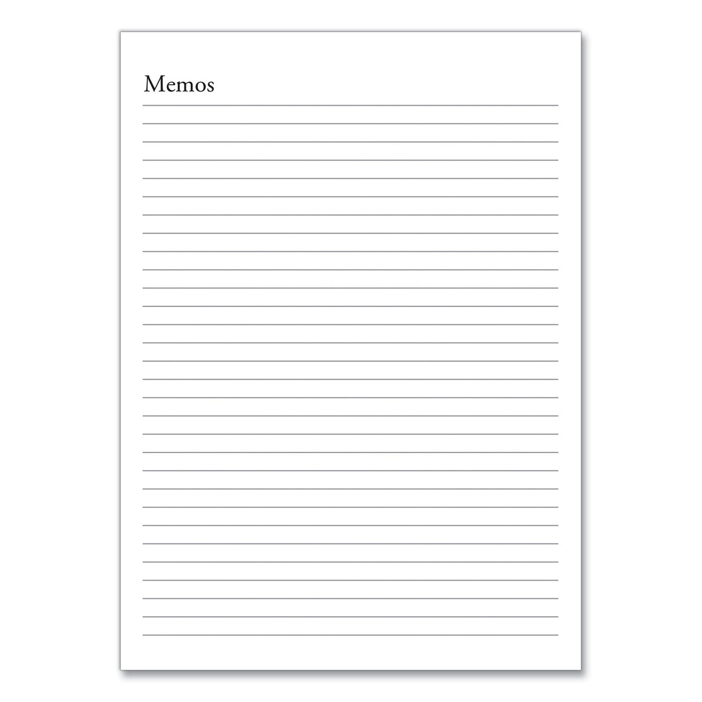 House of Doolittle Recycled Weekly Appointment Book Ruled without Appointment Times, 8.75 x 6.88, Black Cover, 12-Month (Jan to Dec): 2025 (25802)