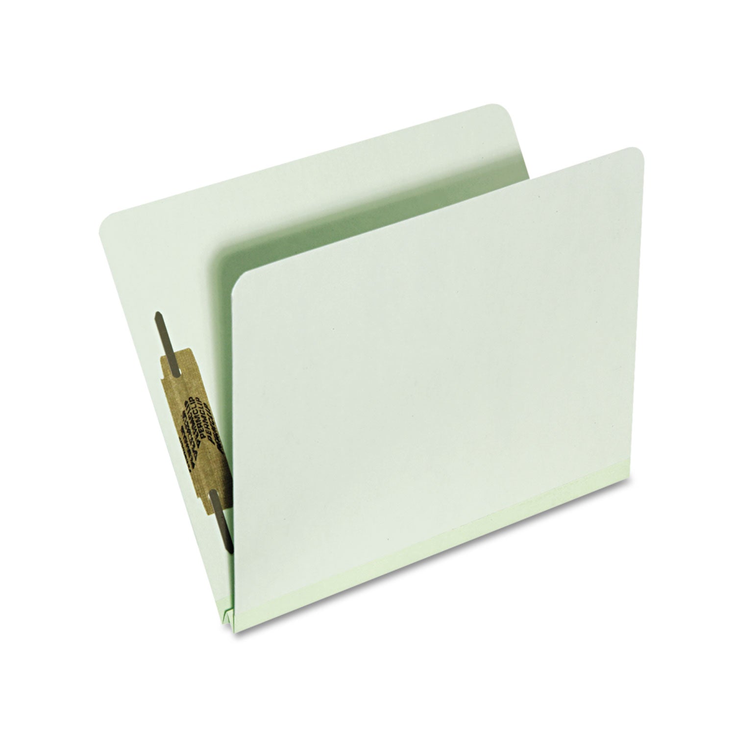 AbilityOne 7530015567913, SKILCRAFT Top Tab File Folder, 1" Expansion, 2 Fasteners, Letter Size, Light Green Exterior, 25/Box