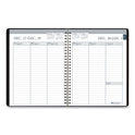 House of Doolittle Recycled Weekly Appointment Book Ruled without Appointment Times, 8.75 x 6.88, Black Cover, 12-Month (Jan to Dec): 2025 (25802)