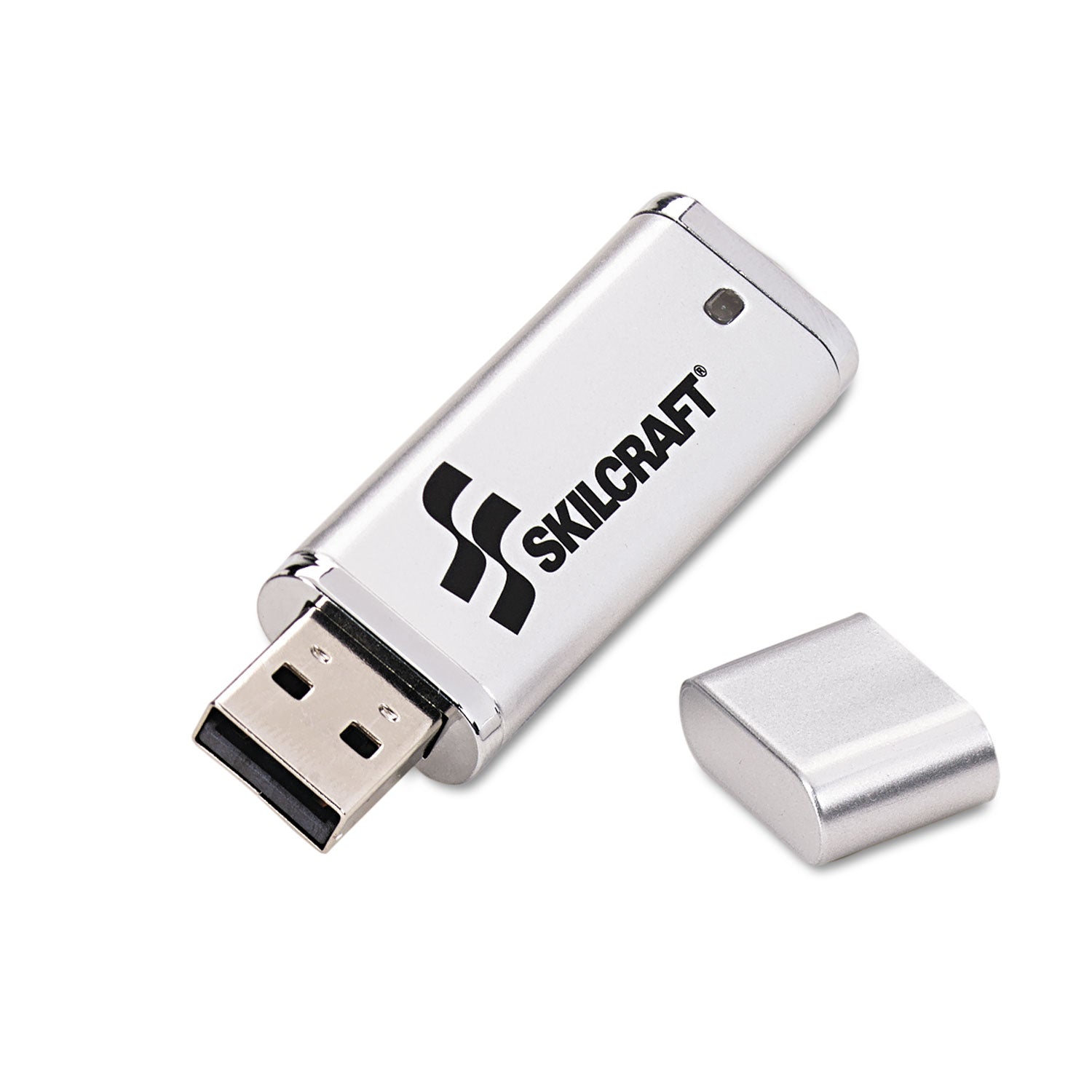 AbilityOne 7045015584985, SKILCRAFT Ultra-Slim Flash Drive, 8 GB, Silver