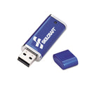 AbilityOne 7045015584992, SKILCRAFT USB Flash Drive with 256-Bit AES Encryption, 4 GB, Blue