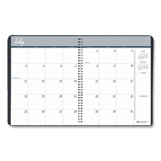 House of Doolittle Academic Year 14-Month Recycled Ruled Monthly Planner, 11 x 8.5, Black Cover, 14-Month (July to Aug): 2024 to 2025 (26502)