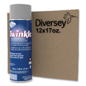 Twinkle Stainless Steel Cleaner and Polish, 17 oz Aerosol Spray, 12/Carton (991224)