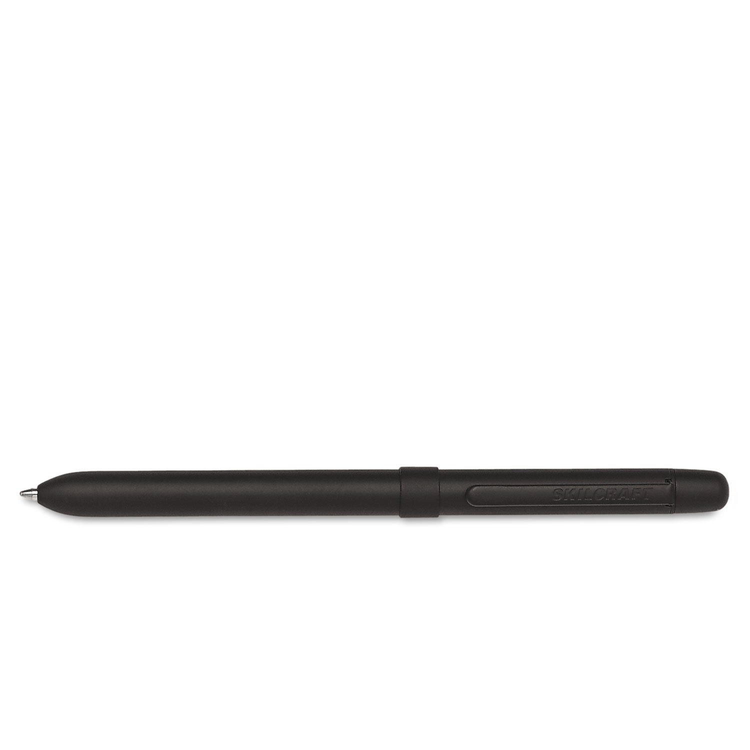 AbilityOne 7520015649906, SKILCRAFT B3 Aviator Multi-Color Ballpoint Pen/Pencil, Retractable, Medium , Black/Red Ink, Black Matte Barrel