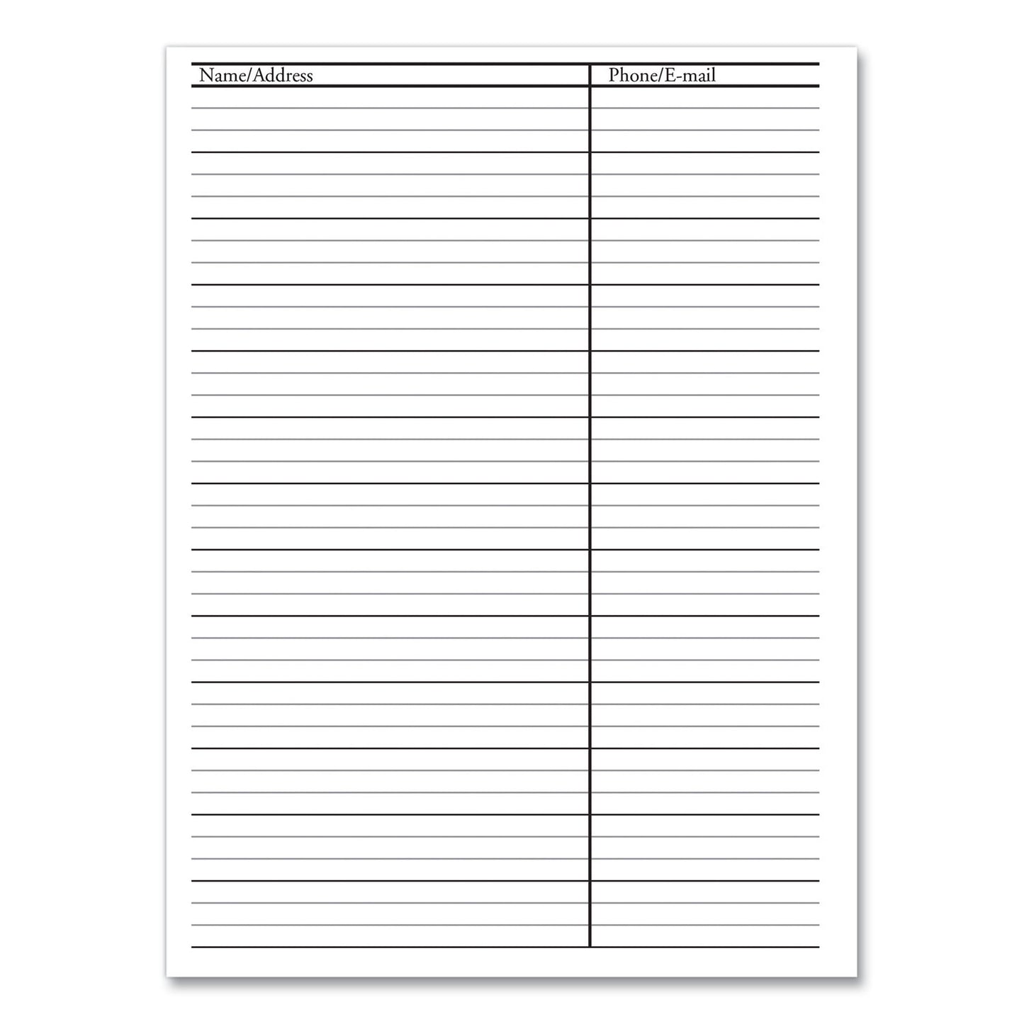 House of Doolittle Recycled Weekly Appointment Book Ruled without Appointment Times, 8.75 x 6.88, Black Cover, 12-Month (Jan to Dec): 2025 (25802)