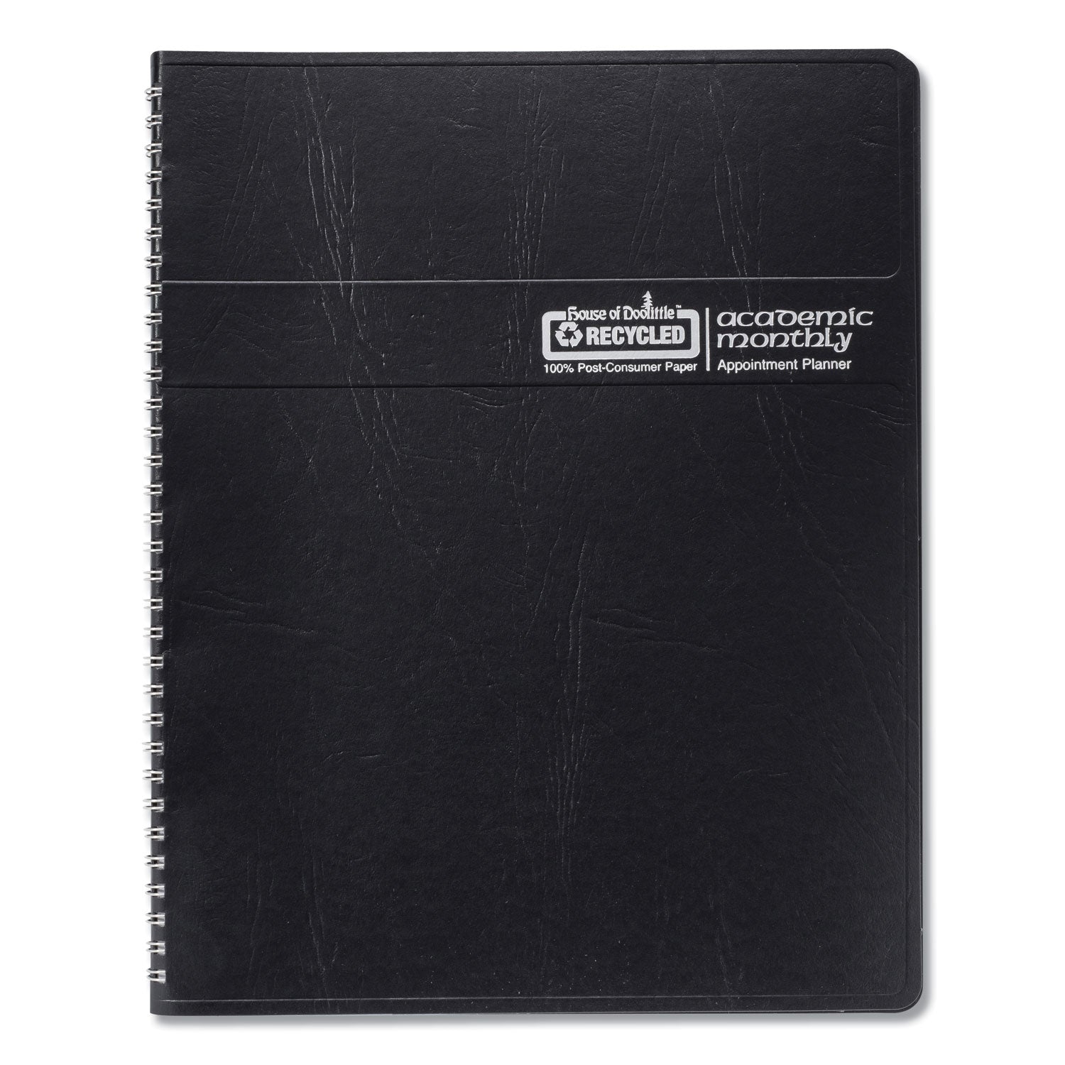 House of Doolittle Academic Year 14-Month Recycled Ruled Monthly Planner, 11 x 8.5, Black Cover, 14-Month (July to Aug): 2024 to 2025 (26502)