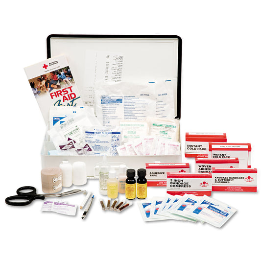 AbilityOne 6545006561094, SKILCRAFT First Aid Kit, Industrial/Construction, 20-25 Person Kit, 250 Pieces, Metal Case