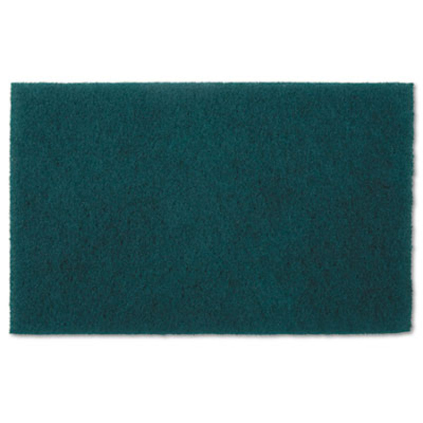 7920007535242, SKILCRAFT, Light Cleaning Scouring Pad, 6 x 9.25, Green, 10/Pack