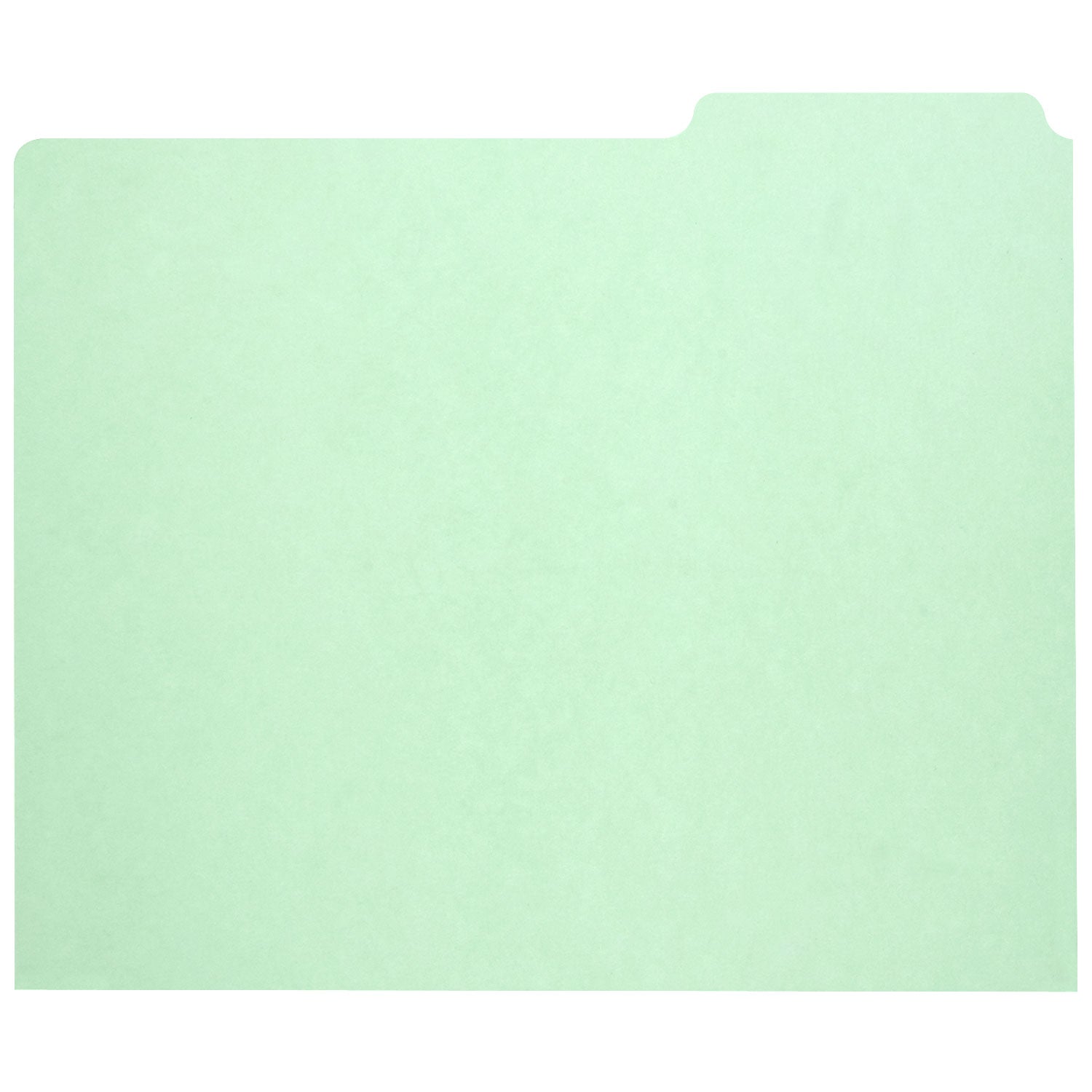 AbilityOne 7530009886515, SKILCRAFT File Guide Card, 3-Tab, 11.75 x 10, Light Green, 1 Set