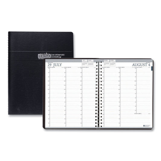 House of Doolittle Academic Year Recycled Professional Weekly Planner, 11 x 8.5, Black Wirebound Soft Cover, 12-Month (Aug to July): 2024-2025 (257202)