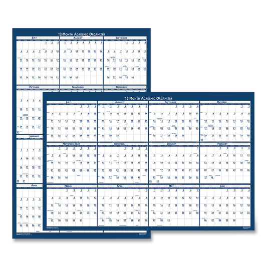 House of Doolittle Academic Year Recycled Poster Style Reversible/Erasable Yearly Wall Calendar, 24 x 37, 12-Month (July to June): 2024 to 2025 (395)