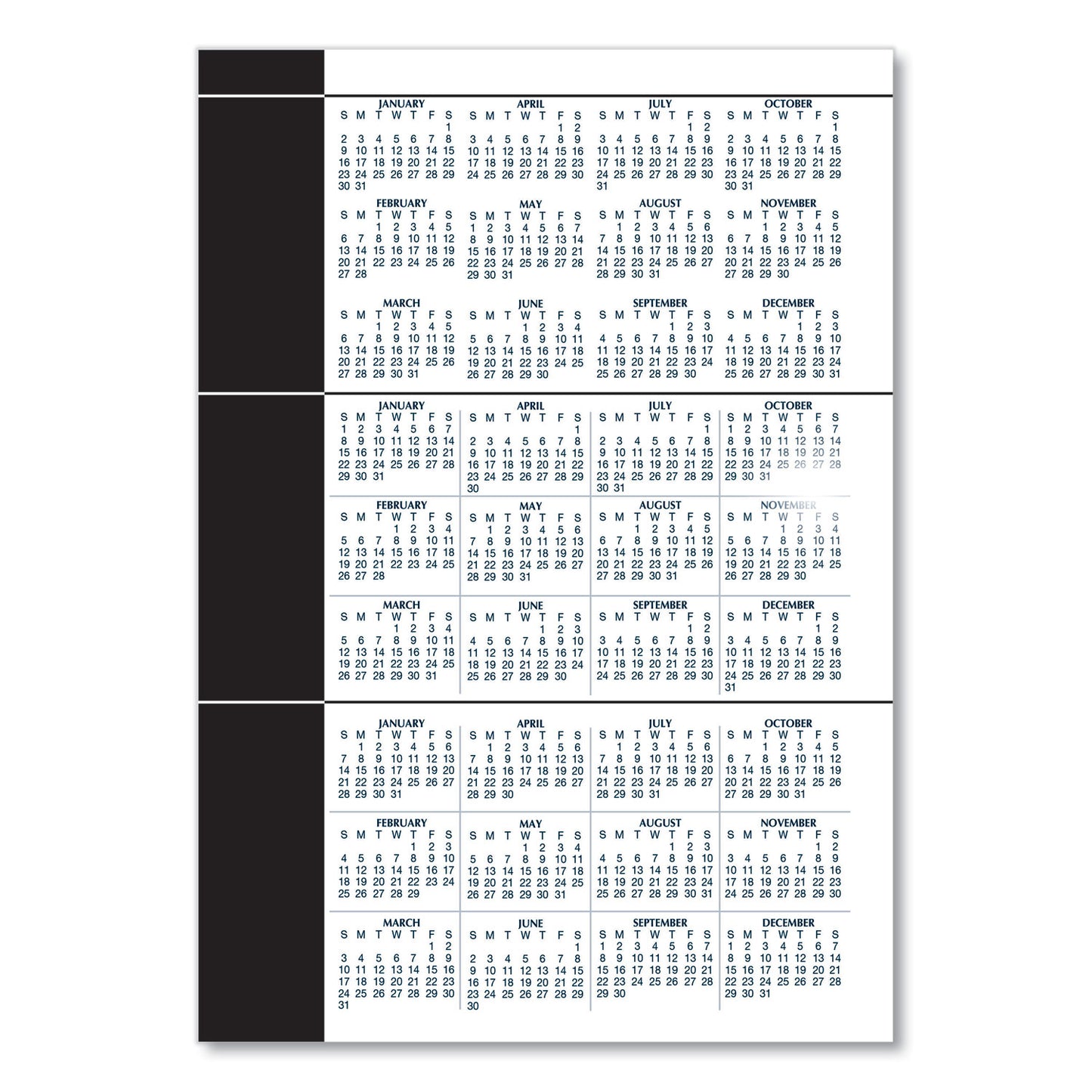 House of Doolittle 24/7 Recycled Daily Appointment Book/Monthly Planner, 10 x 7, Black Cover, 12-Month (Jan to Dec): 2025 (289632)
