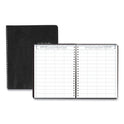 House of Doolittle Four-Person Group Practice Daily Appointment Book, 11 x 8.5, Black Cover, 12-Month (Jan to Dec): 2025 (28202)