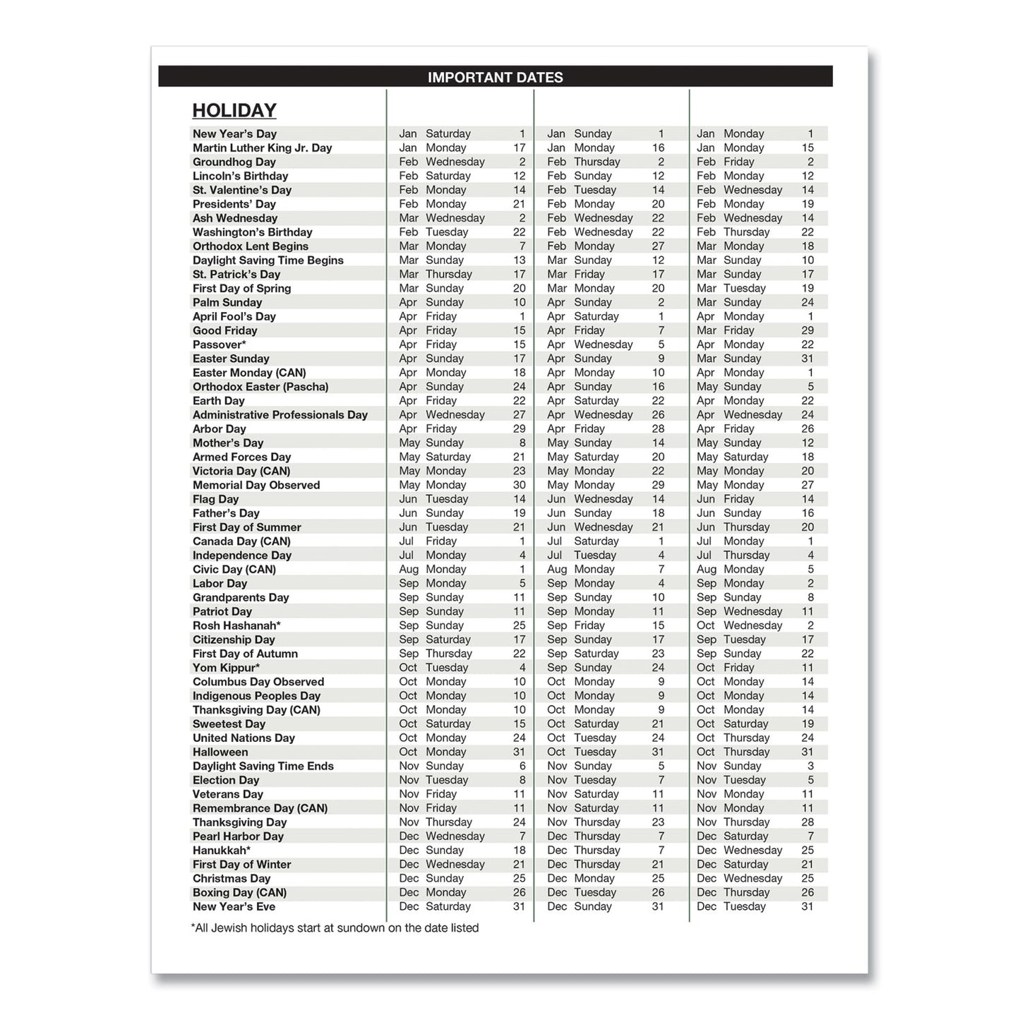 House of Doolittle Recycled Monthly 5-Year/62-Month Planner, 11 x 8.5, Black Cover, 62-Month: Dec 2024 to Jan 2030 (262502)