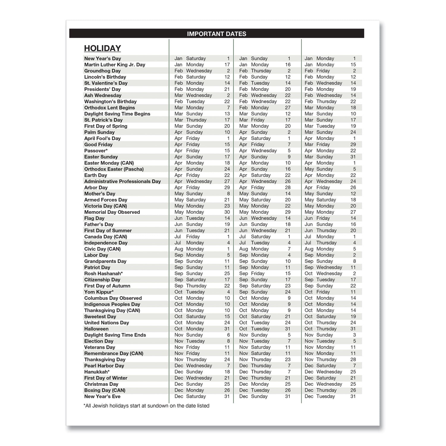 House of Doolittle Recycled Monthly 5-Year/62-Month Planner, 11 x 8.5, Black Cover, 62-Month: Dec 2024 to Jan 2030 (262502)