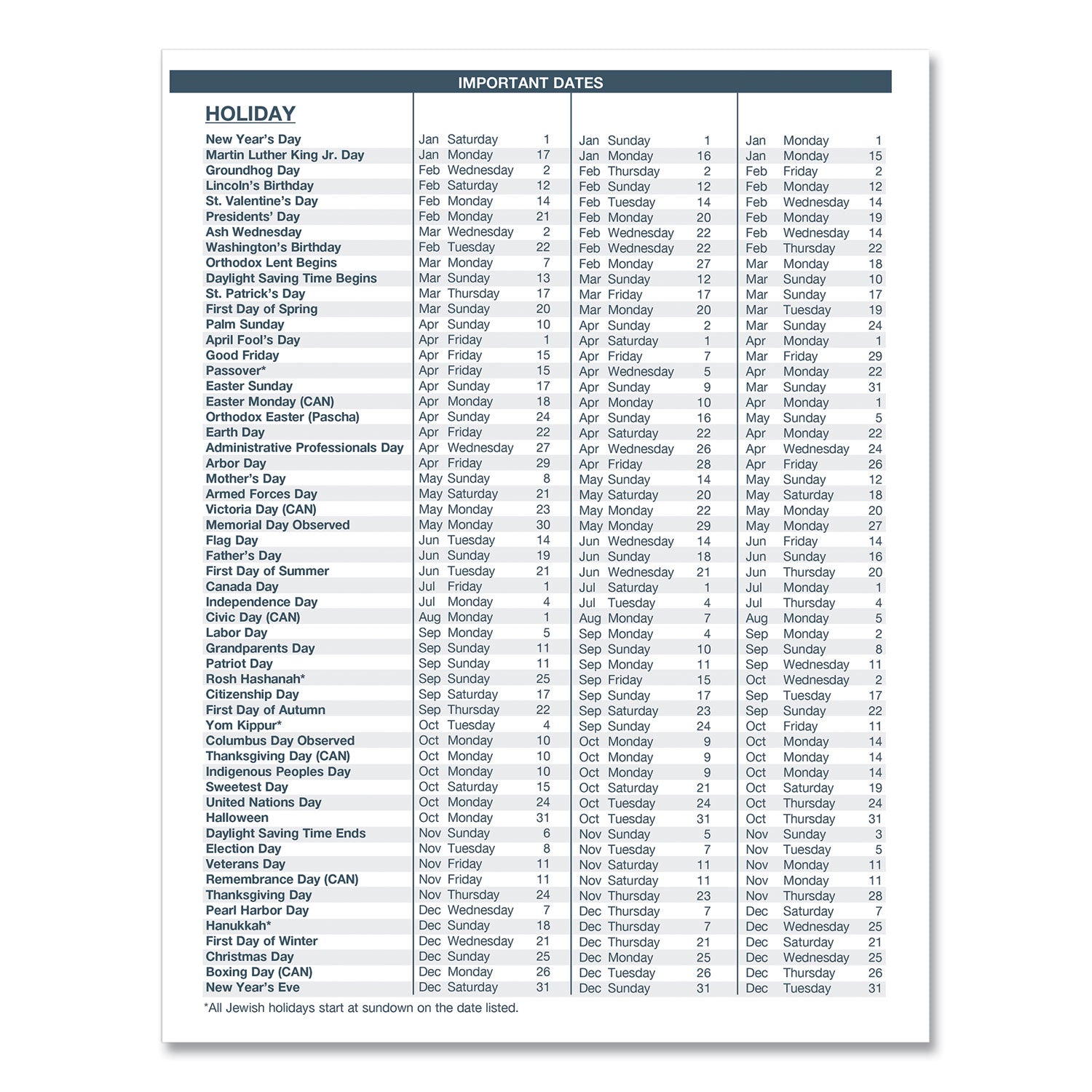 House of Doolittle Monthly Hard Cover Two-Year Planner, 11 x 8.5, Black Cover, 24-Month: Jan 2025 to Dec 2026 (262092)