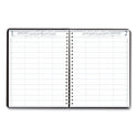 House of Doolittle Four-Person Group Practice Daily Appointment Book, 11 x 8.5, Black Cover, 12-Month (Jan to Dec): 2025 (28202)
