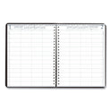 House of Doolittle Executive Series Four-Person Group Practice Daily Appointment Book, 11 x 8.5, Black Hard Cover, 12-Month (Jan to Dec): 2025 (28292)