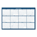 House of Doolittle Recycled Poster Style Reversible/Erasable Yearly Wall Calendar, 66 x 33, White/Blue/Gray Sheets, 12-Month (Jan to Dec): 2025 (3962)