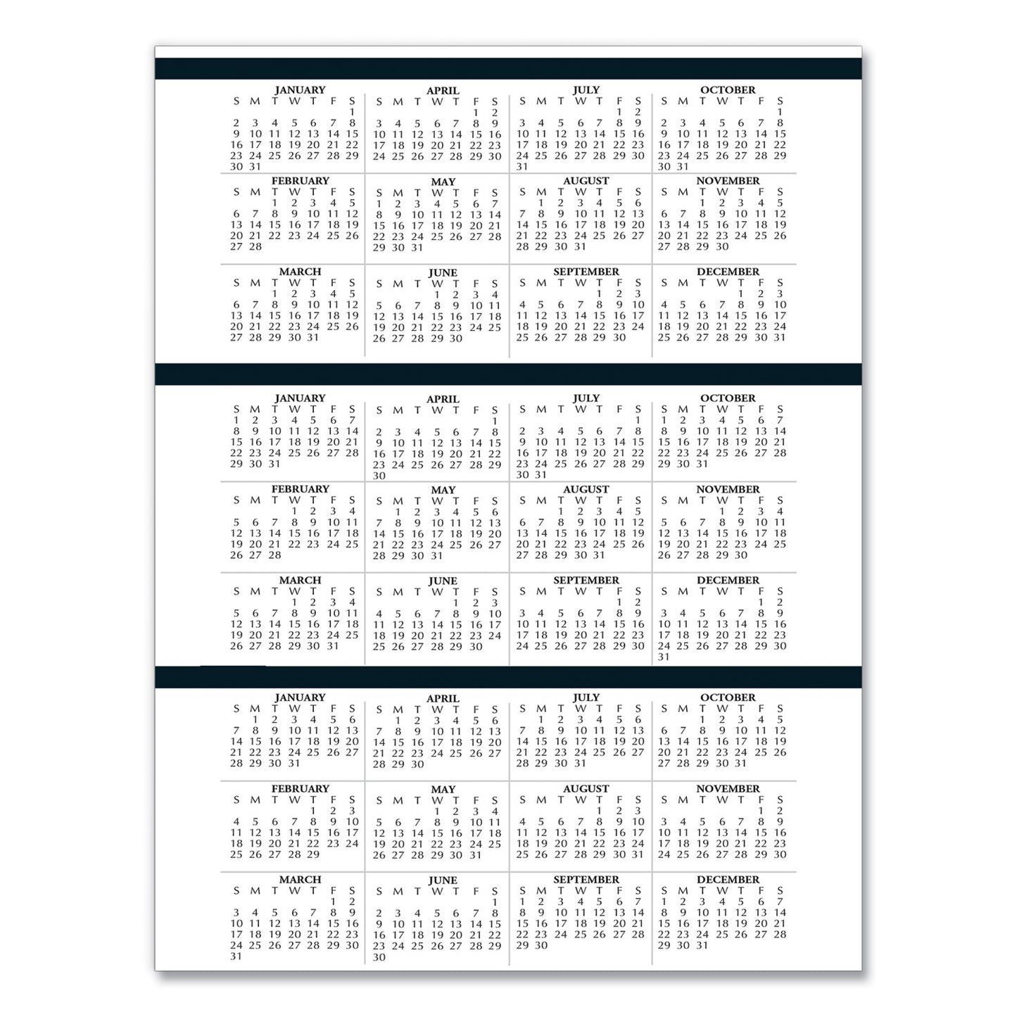 House of Doolittle Four-Person Group Practice Daily Appointment Book, 11 x 8.5, Black Cover, 12-Month (Jan to Dec): 2025 (28202)