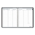 House of Doolittle Recycled Professional Weekly Planner, 15-Minute Appts, 11 x 8.5, Black Wirebound Soft Cover, 24-Month: Jan 2025 to Dec 2026 (272002)