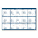 House of Doolittle Recycled Poster Style Reversible/Erasable Yearly Wall Calendar, 24 x 37, White/Blue/Gray Sheets, 12-Month (Jan to Dec): 2025 (396)