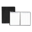 House of Doolittle Eight-Person Group Practice Daily Appointment Book, 11 x 8.5, Black Cover, 12-Month (Jan to Dec): 2025 (28102)