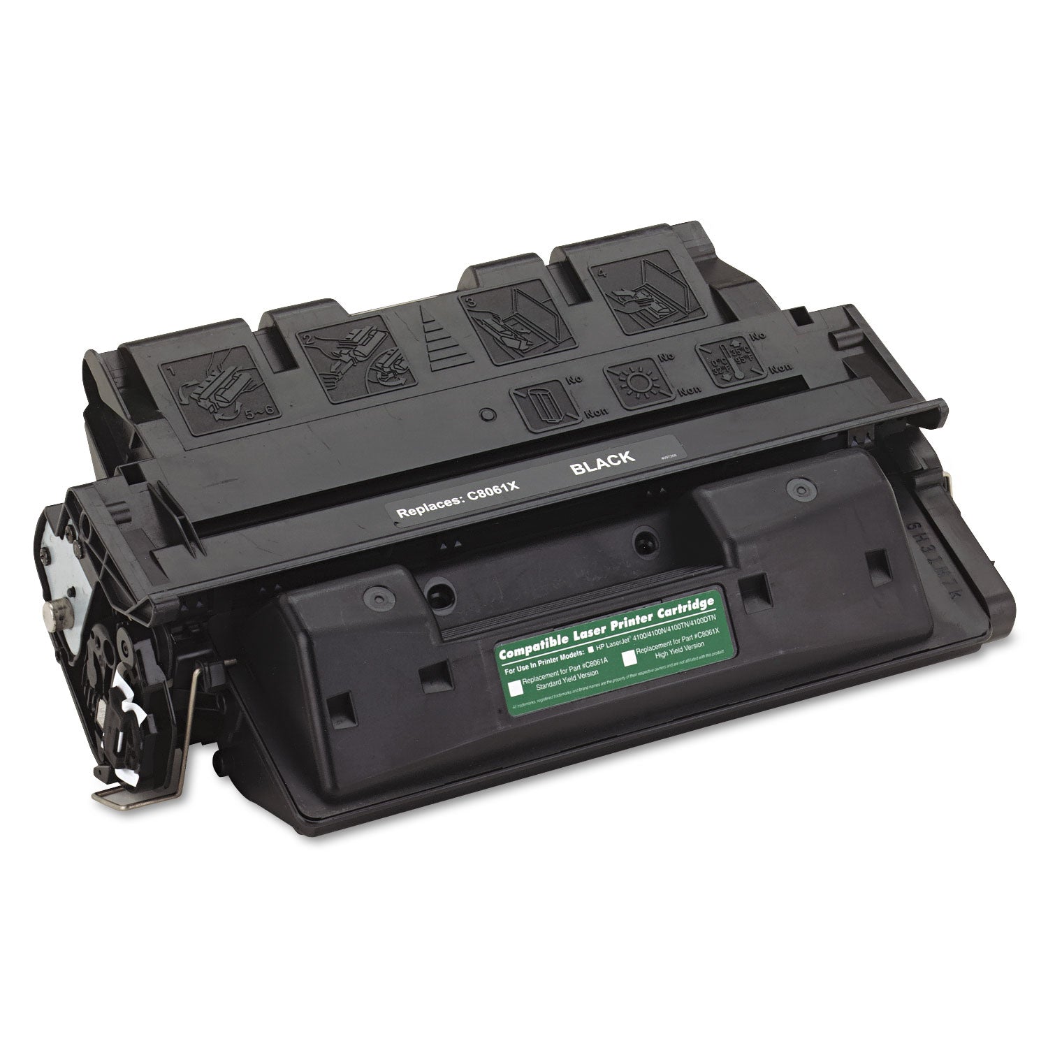 AbilityOne 7510015606574 Remanufactured C8061X (61X) High-Yield Toner, 10,000 Page-Yield, Black