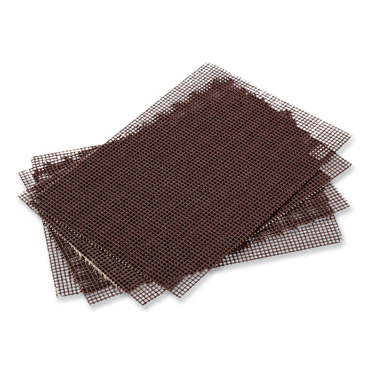 AmerCareRoyal Griddle Screen, Aluminum Oxide, 4 x 5.5, Brown, 20/Pack, 10 Packs/Carton (GS1020)