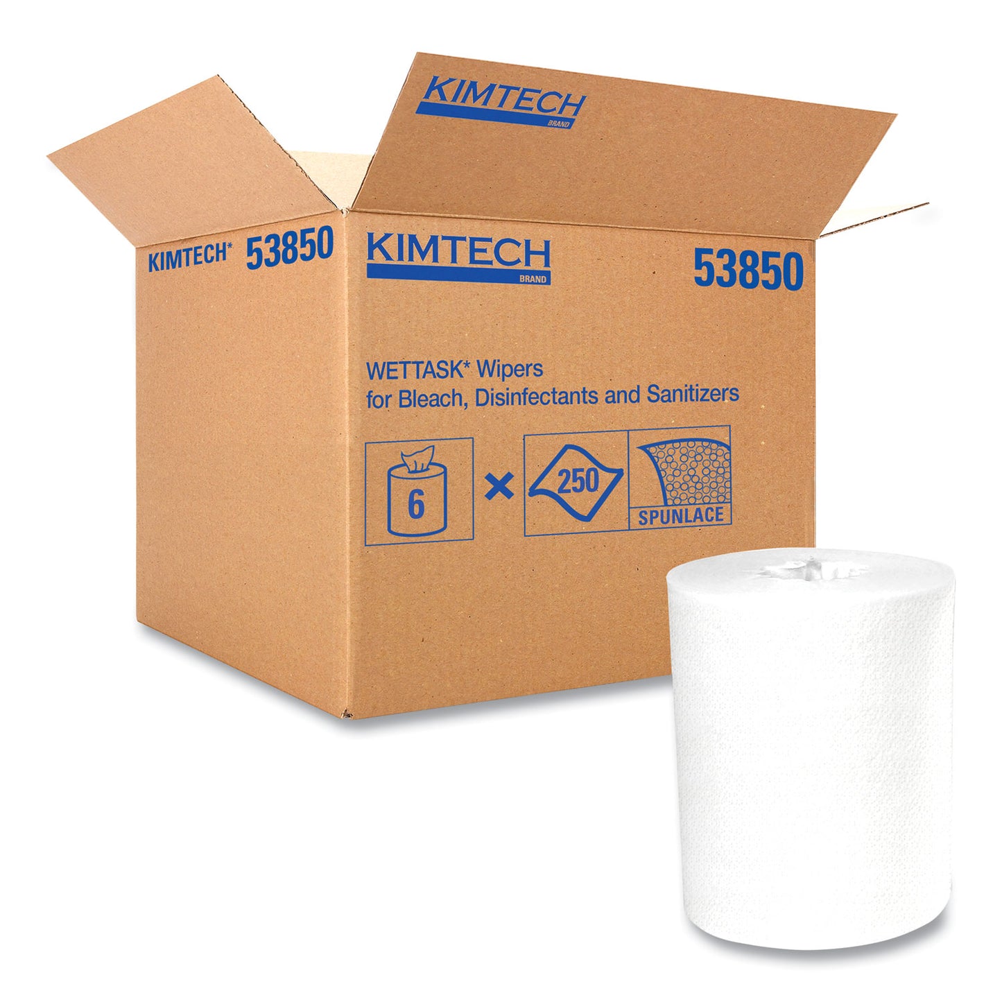 WypAll Power Clean WetTask Wipers for Disinfectants, Sanitizers and Solvents (53850)