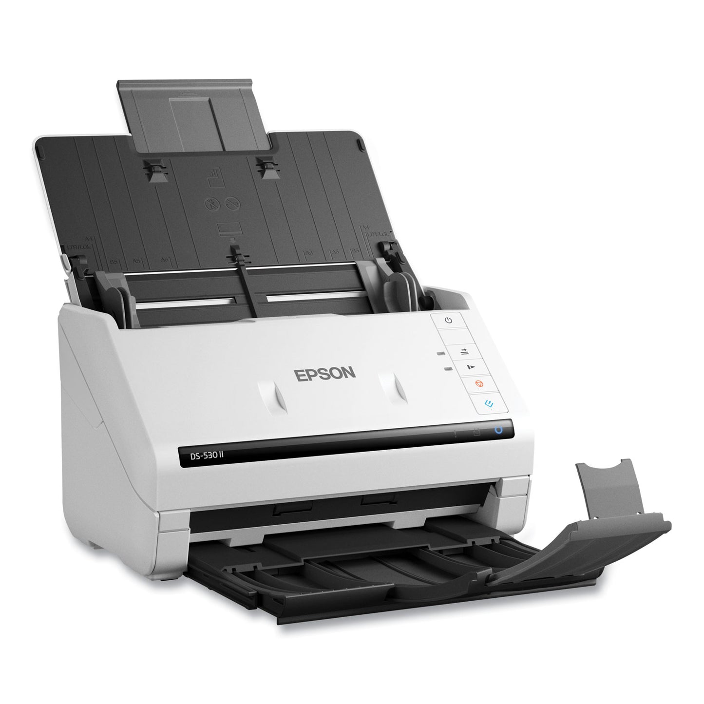 Epson DS-530 II Color Duplex Document Scanner, 600 dpi Optical Resolution, 50-Sheet Duplex Auto Document Feeder (B11B261202)