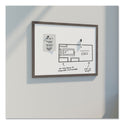 U Brands Magnetic Dry Erase Board with Rustic Frame, 35 x 23, White Surface, Brown Frame (4890U0001)