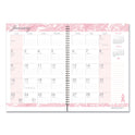 House of Doolittle Breast Cancer Awareness Recycled Ruled Monthly Planner/Journal, 10 x 7, Pink Cover, 12-Month (Jan to Dec): 2025 (5226)