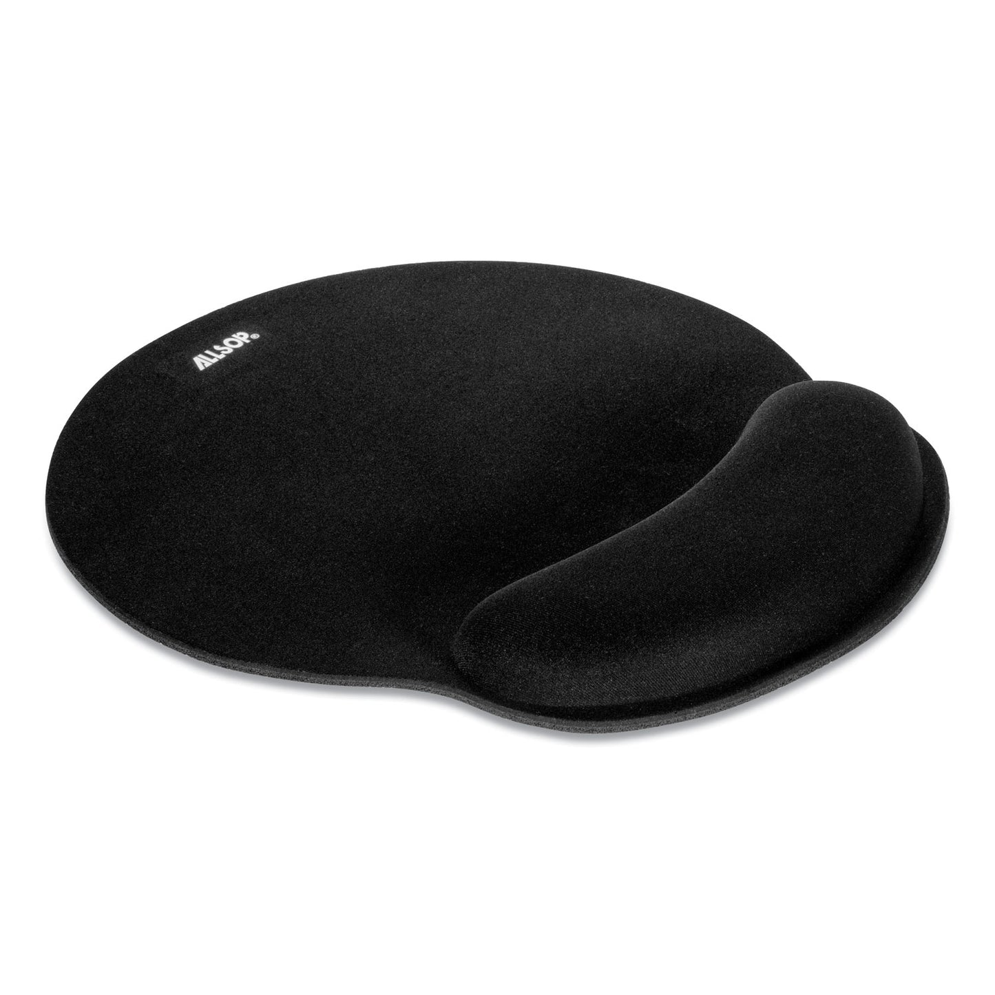 Allsop MousePad Pro Memory Foam Mouse Pad with Wrist Rest, 9 x 10, Black (30203)