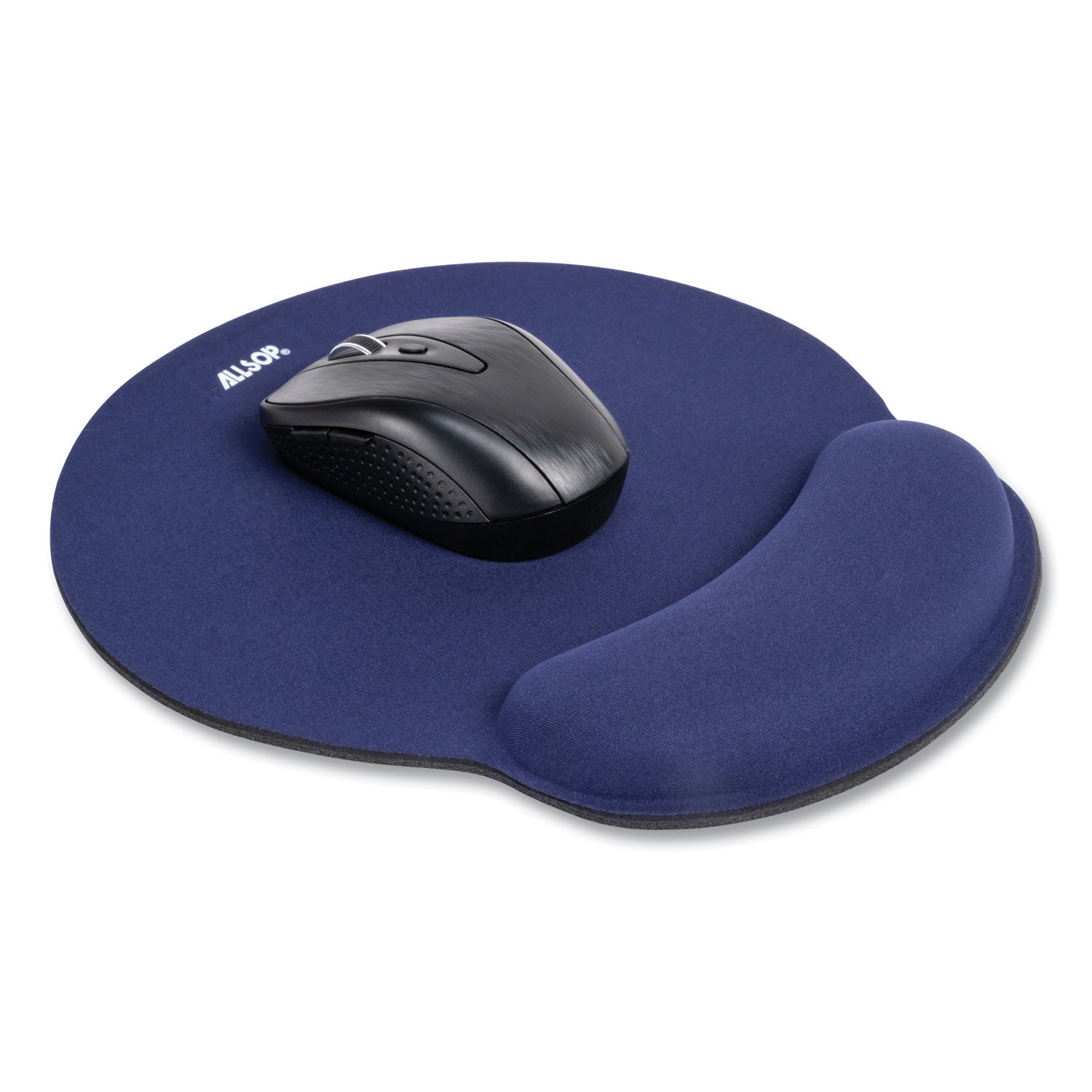 Allsop MousePad Pro Memory Foam Mouse Pad with Wrist Rest, 9 x 10, Blue (30206)