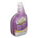 Diversey Crew Shower, Tub and Tile Cleaner, Liquid, 32 oz, 4/Carton (CBD540281)