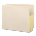 Smead Manila End Tab File Pockets with Tear Resistant Gussets, 3.5" Expansion, Letter Size, Manila, 10/Box (75164)