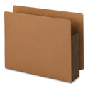 Smead Redrope Drop-Front End Tab File Pockets, Fully Lined 6.5" High Gussets, 3.5" Expansion, Letter Size, Redrope/Brown, 10/Box (73681)