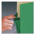 Smead Colored File Pockets, 3.5" Expansion, Letter Size, Green (73226)