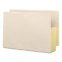 Smead Manila End Tab File Pockets with Tear Resistant Gussets, 3.5" Expansion, Legal Size, Manila, 10/Box (76164)