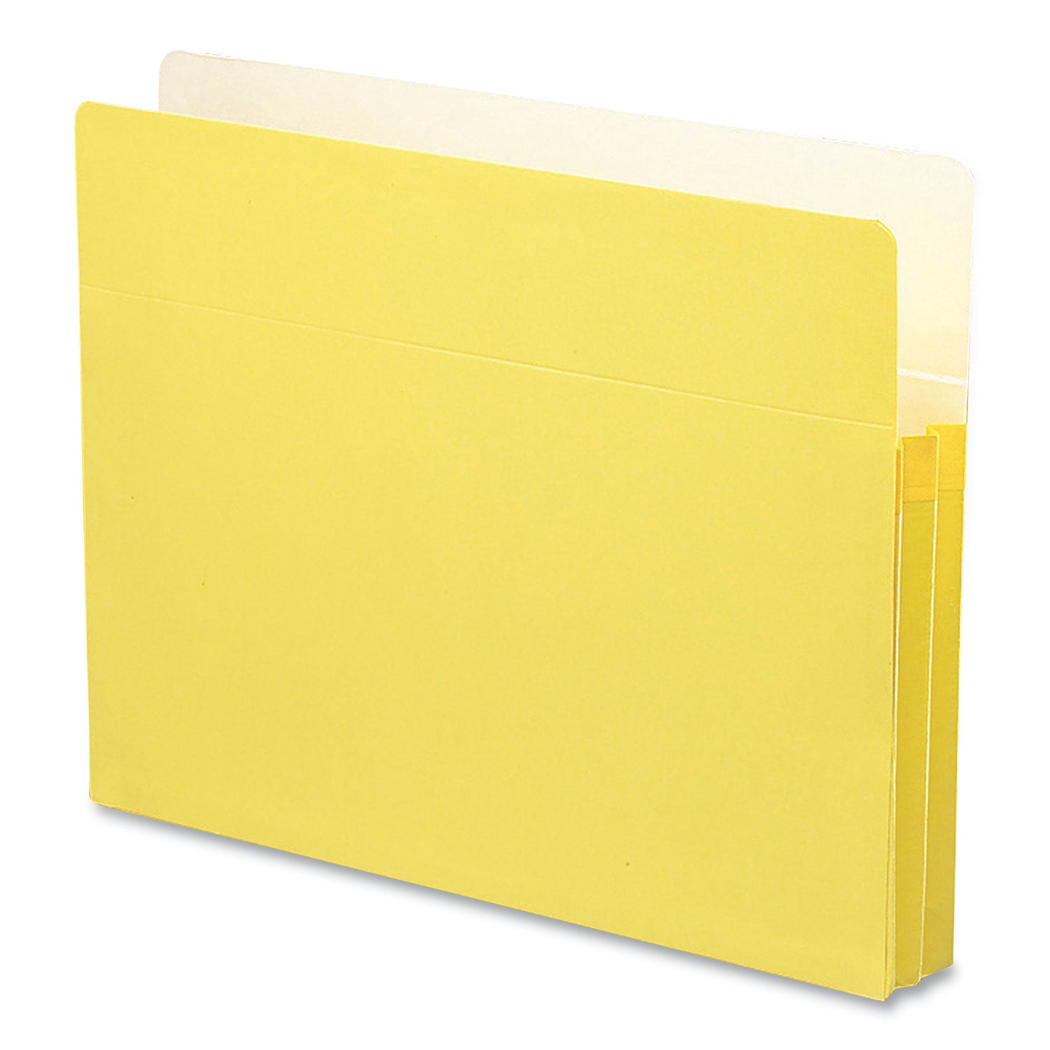 Smead Colored File Pockets, 1.75" Expansion, Letter Size, Yellow (73223)