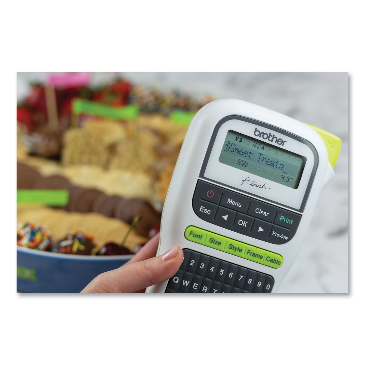 Brother PT-H110 Easy Portable Label Maker, 2 Lines, 4.5 x 6.13 x 2.5