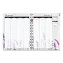 House of Doolittle Recycled Wild Flower Weekly/Monthly Planner, Wild Flowers Artwork, 9 x 7, Gray/White/Purple Cover, 12-Month (Jan-Dec): 2025 (295674)