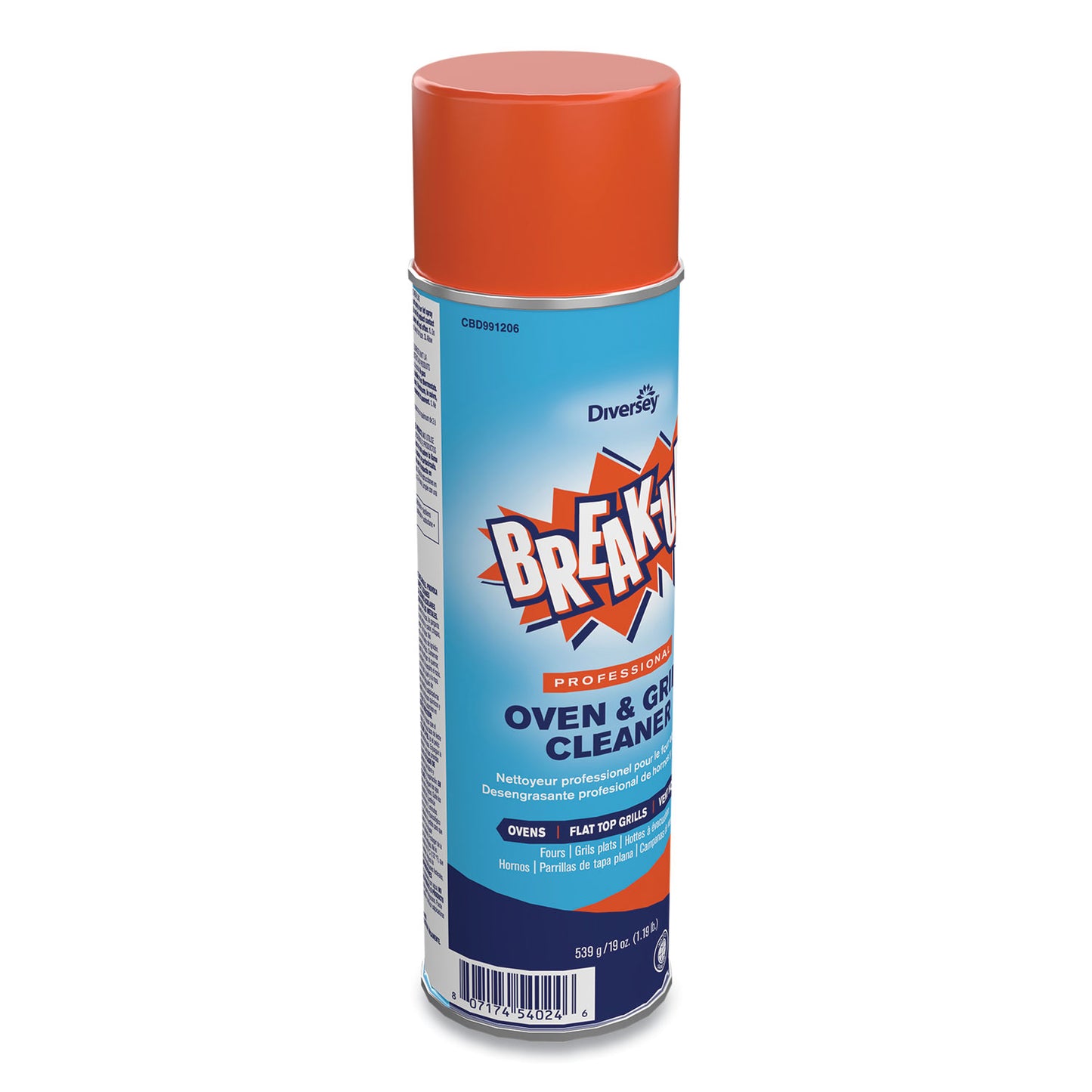 BREAK-UP Oven And Grill Cleaner, Ready to Use, 19 oz Aerosol Spray 6/Carton (CBD991206)