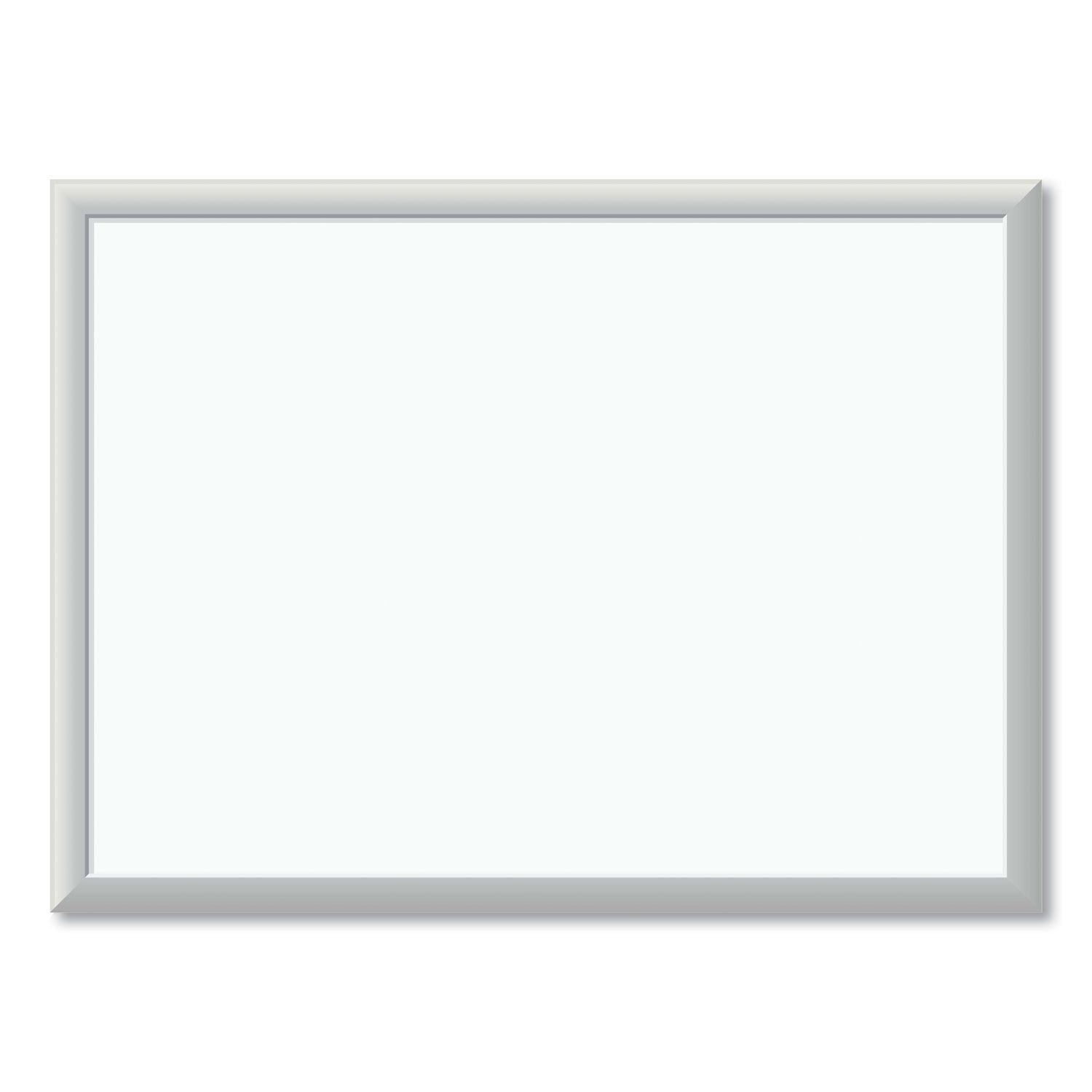 U Brands Melamine Dry Erase Board, 23 x 17, White Surface, Silver Frame (030U0001)