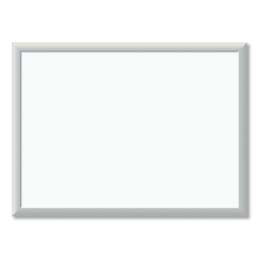 U Brands Melamine Dry Erase Board, 23 x 17, White Surface, Silver Frame (030U0001)