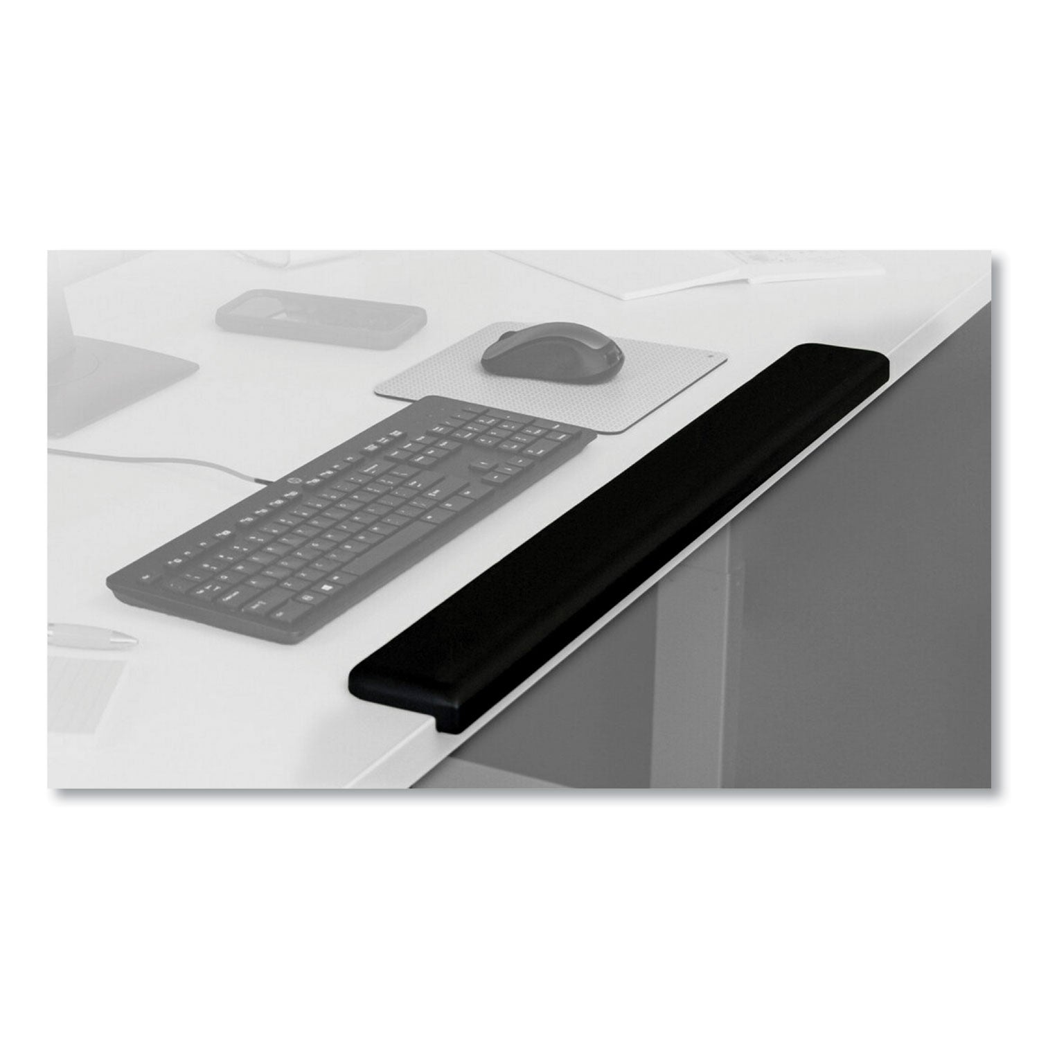 3M Gel Wrist Rest for Standing Desks, 30.13 x 3.25, Black (WR200B)