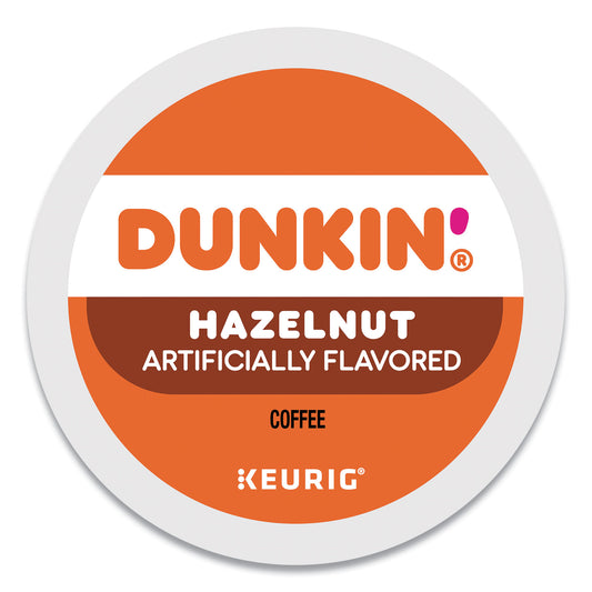 Dunkin Donuts K-Cup Pods, Hazelnut, 22/Box (1270)