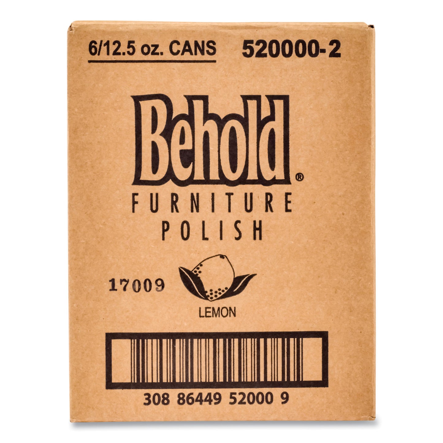 Diversey Behold Furniture Polish, Lemon, 12.5 oz Aerosol Spray, 6/Carton (CB520009)