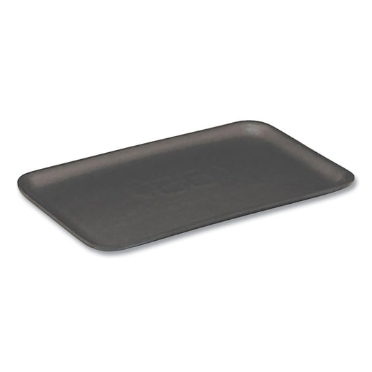 Pactiv Supermarket Tray, #7S, 5.63 x 14.16 x 0.67, Black, Foam, 250/Carton (0TFB07S00000)